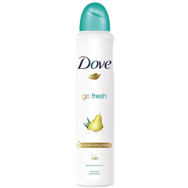 اسپری ضد تعریق زنانه داو با رایحه گلابی و آلوئه ورا Dove