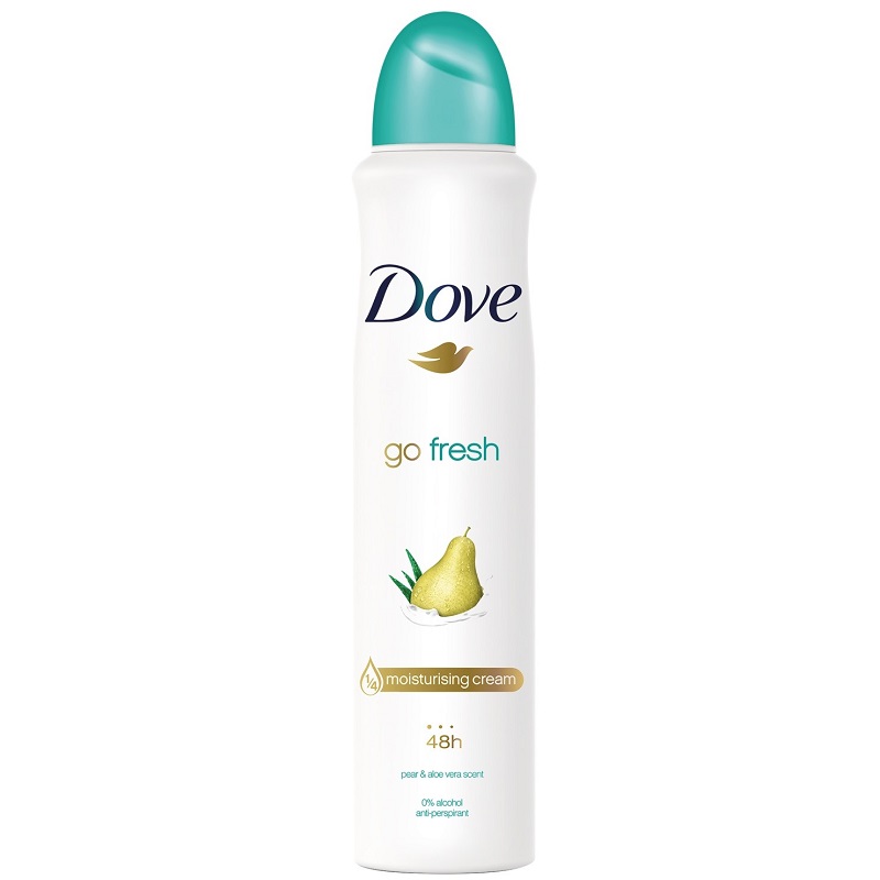 0ecf4d اسپری ضد تعریق زنانه داو با رایحه گلابی و آلوئه ورا Dove - تصویر 1