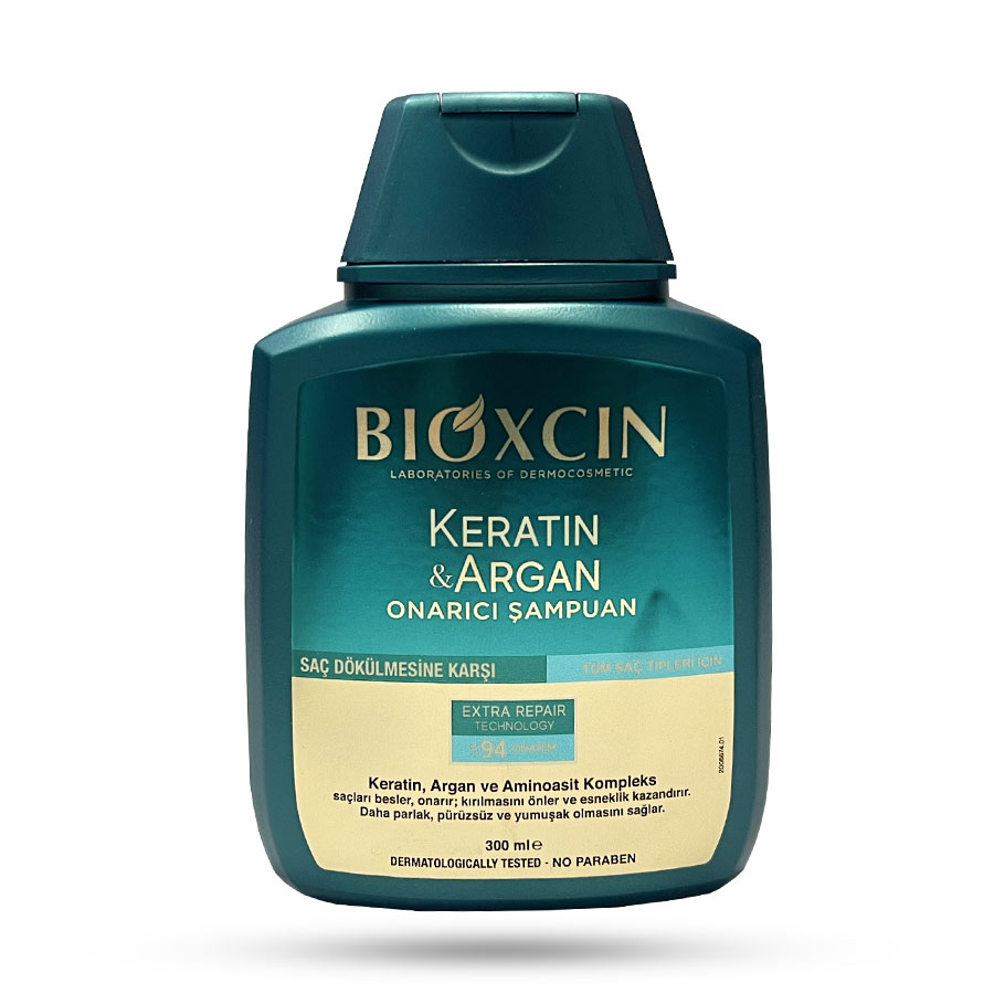 1296 شامپو ترمیم کننده و ضد ریزش مو بیوکسین BIOXCIN حاوی آرگان و کراتین - تصویر 1