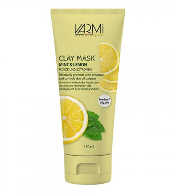 ماسک خاک رس لیمو و نعنا