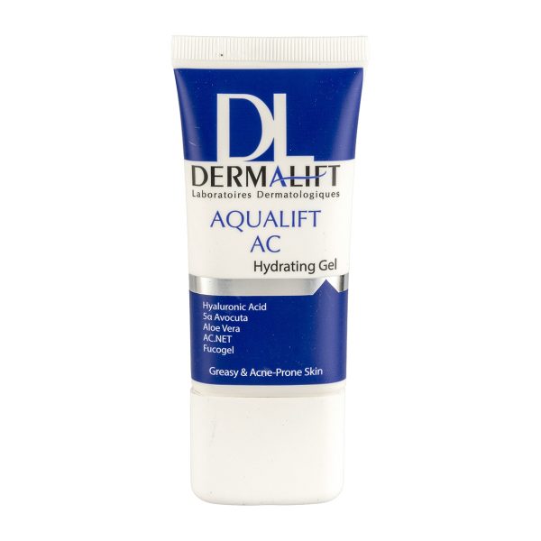 کرم ژل آبرسان درمالیفت مدل Aqualift مناسب پوست چرب