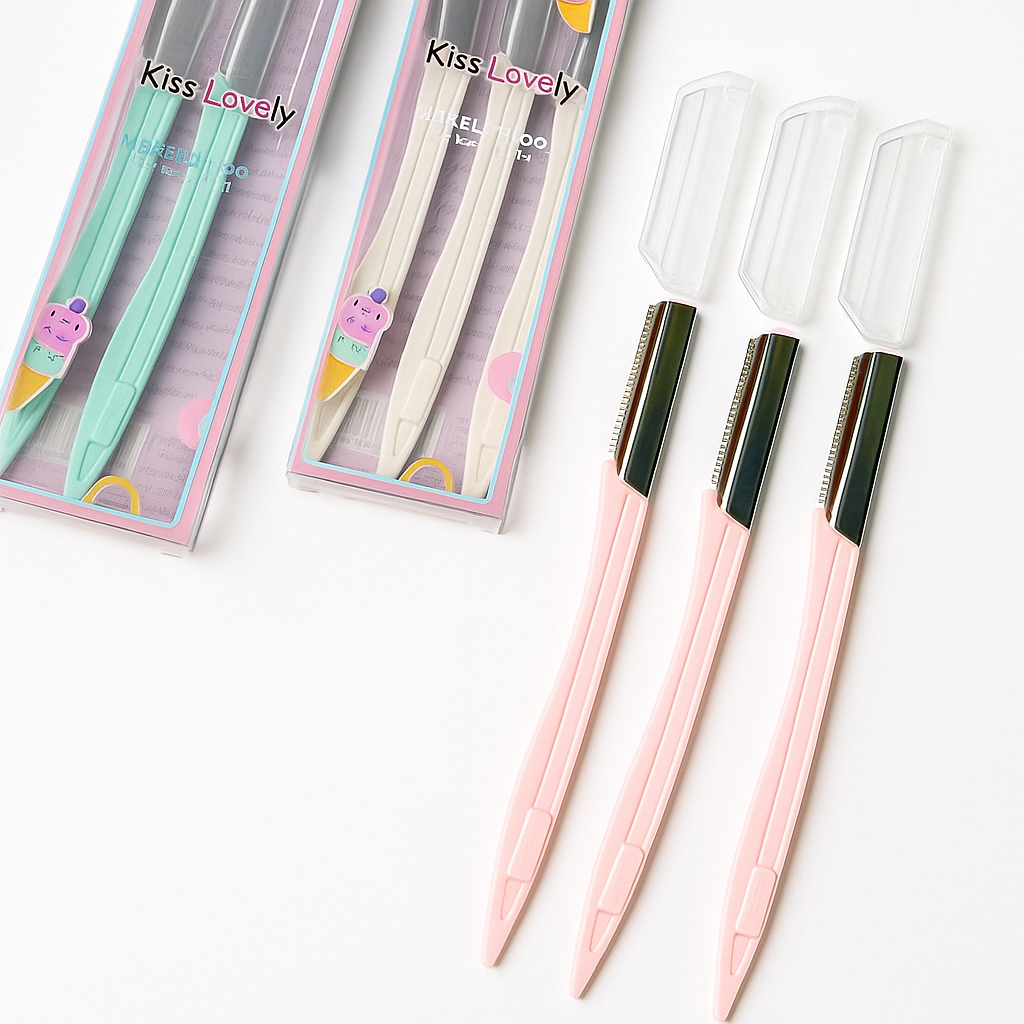 ChatGPT Image Oct 27, 2025, 10_55_47 PM تیغ اصلاح 3 عددی Kiss Lovely - تصویر 1