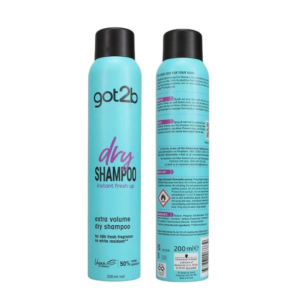 شامپو خشک گات تو بی مدل EXTRA VOLUME